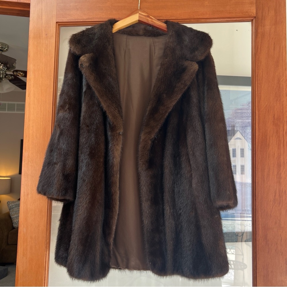 Vintage Brown Mink Fur Coat Simply Classy & Gorgeous